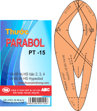 Thước Parabol-Hypecbol học sinh, PT15